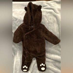 Baby Gap 3-6 month footed teddy bear cuddler
